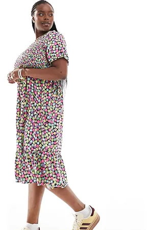 Yours Vestido midi estampado de