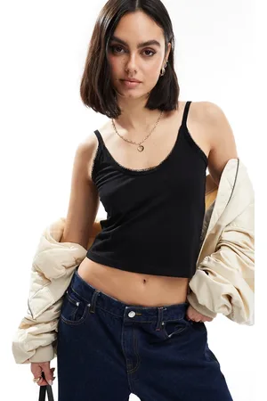 Threadbare Top de tirantes con ribete de encaje de