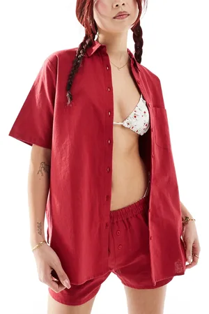 Motel Camisa playera roja extragrande Smith de (parte de un conjunto)