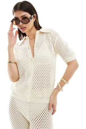 Sixth June Camisa de croché de (parte de un conjunto)- neutro