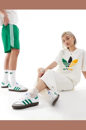 adidas Zapatillas de deporte blancas y verdes Samba OG de -Multicolor