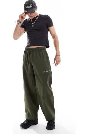COLLUSION Pantalones caquis de corte skater holgado de -Verde