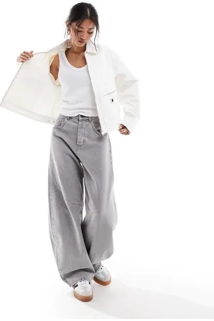 Carhartt Chaqueta vaquera blanca con cremallera Norris de