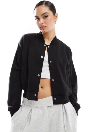New Look Chaqueta bomber corta negra de