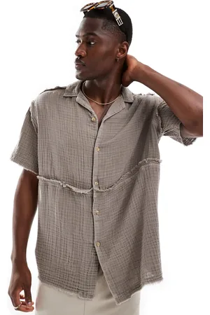 ASOS Camisa holgada con cuello de solapas de