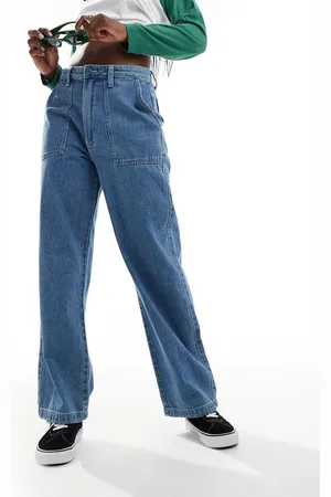 Vans Pantalones azul lavado holgados de estilo carpintero Union de