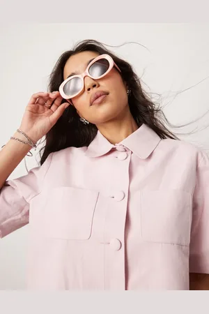 ASOS Americana corta de manga corta de mezcla de lino de (parte de un conjunto)