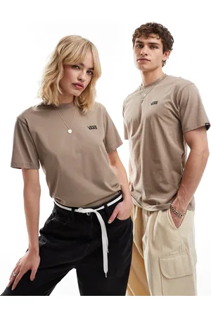 Vans Camiseta color topo con logo en el pectoral izquierdo de -Marrón