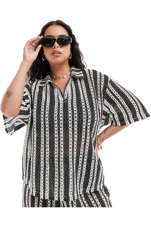 Extro & Vert Plus Camisa monocromática de croché de (parte de un conjunto)-Multicolor