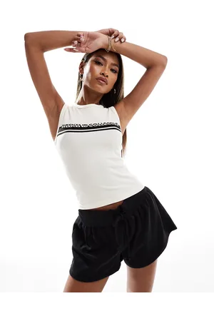 ASOS Camiseta blanca sin mangas ni costuras de -Multicolor