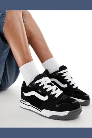 Vans Zapatillas deportivas negras y blancas con suela gruesa Rowley XLT de