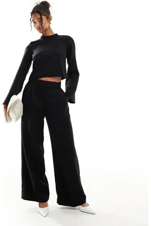 Closet Pantalones negros de pernera ancha de (parte de un conjunto)