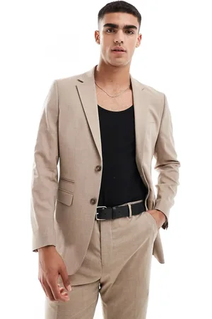 SELECTED Chaqueta de traje color crema de corte estándar Neil de -Blanco