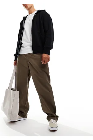 Vans Pantalones marrón cantina de corte tapered holgado con cinturilla elástica Range de -Negro