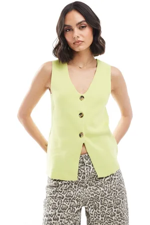 Threadbare Chaleco lima de punto de