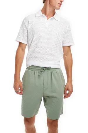 Threadbare Pantalones cortos a rayas texturizadas con cinturilla elástica de