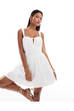 River Island Vestido corto de popelina de