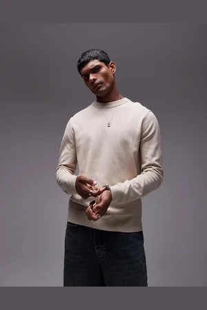Topman Jersey básico con cuello redondo de - neutro