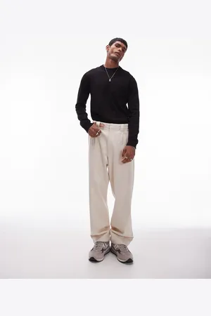 Topman Jersey básico con cuello redondo de