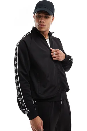 The Couture Club Chaqueta de chándal negra de tricot de poliéster de (parte de un conjunto)
