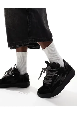 ASOS Zapatillas deportivas negras con suela gruesa de