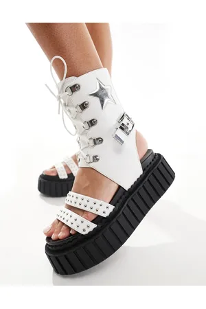 Lamoda Sandalias blancas con diseño de cordones y detalle de estrellas Haunting de -Blanco