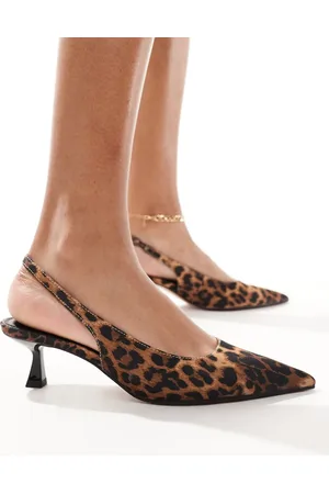 ASOS Zapatos de tacón bajo con estampado de y correa talonera Stroll de -Multicolor