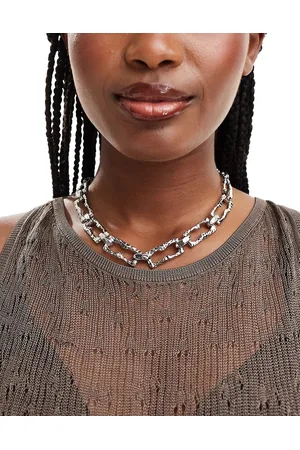 8 Other Reasons Collar de cadena gruesa chapado en rodio de