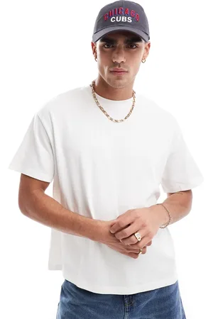JACK & JONES Camiseta color extragrande de tejido efecto sudadera de -Blanco