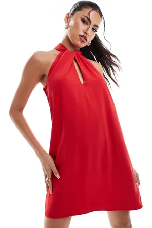 River Island Vestido corto con cuello halter de