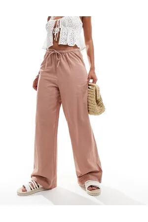 New Look Pantalones claro de pernera ancha de