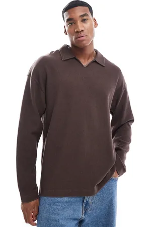 Polo marron chocolate hombre online