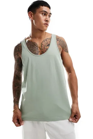 ASOS Camiseta sin mangas verde claro de