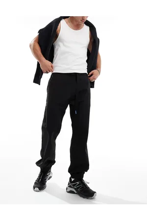 Hugo Blue Pantalones negros de estilo casual con detalle de tiras Gerko de