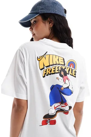 Nike Camiseta blanca con estampado gráfico Cortez de