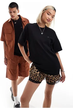 Dickies Camiseta negra de manga corta de tejido grueso de
