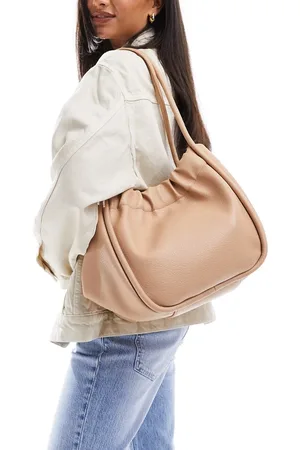 Glamorous Bolso tote fruncido de - neutro