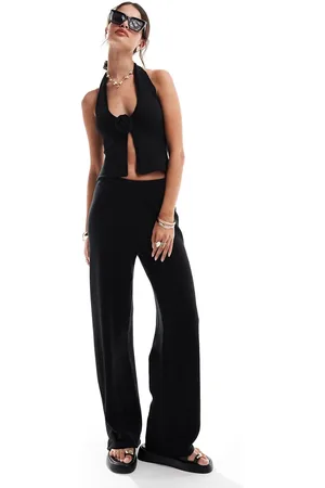 4th & Reckless Pantalones negros de punto fino Maribel de (parte de un conjunto)