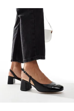 Aldo Zapatos negros de tacón de cuero Bialle de
