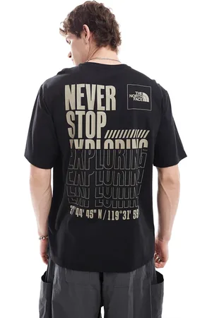 The North Face Camiseta negra con estampado en la espalda Coordinates de