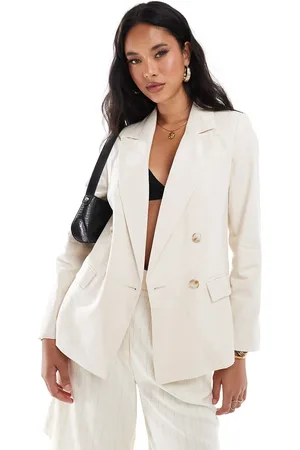 River Island Americana color de lino de -Blanco