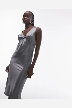 Topshop Vestido lencero midi de estilo vintage de
