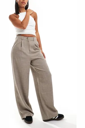 Miss Selfridge Pantalones de sastre de corte dad y pernera ancha de