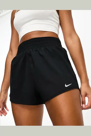 Nike Pantalones cortos de 3" negros de talle alto One de