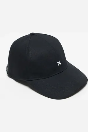 COLLUSION Gorra negra con logo de Unisex