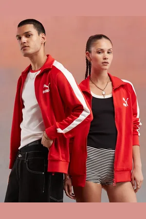 PUMA Chaqueta de chándal roja Iconic T7 de