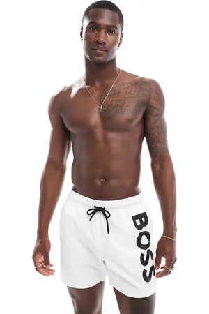HUGO BOSS Shorts de baño blancos Octopus de BOSS