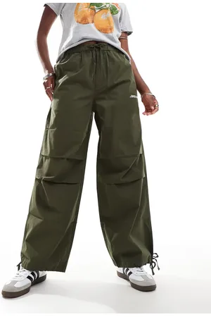 Santa Cruz Pantalones cargo verdes de estilo paracaidista de