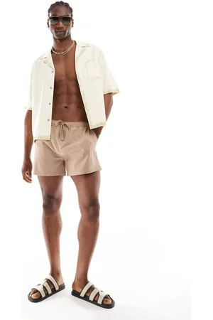River Island Slips de baño color piedra de sirsaca de -Beis neutro