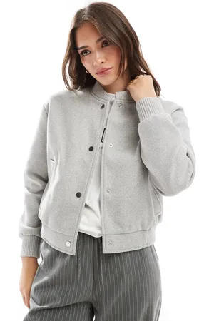 New Look Chaqueta bomber corta de punto de